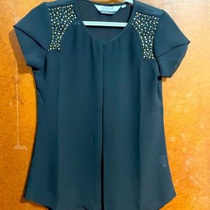 Classy black top with golden design